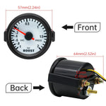 2" 52mm Turbo Boost Gauge -1~2 Bar | 12V Auto Car Gauge with Blue Light Black Rim alternate view