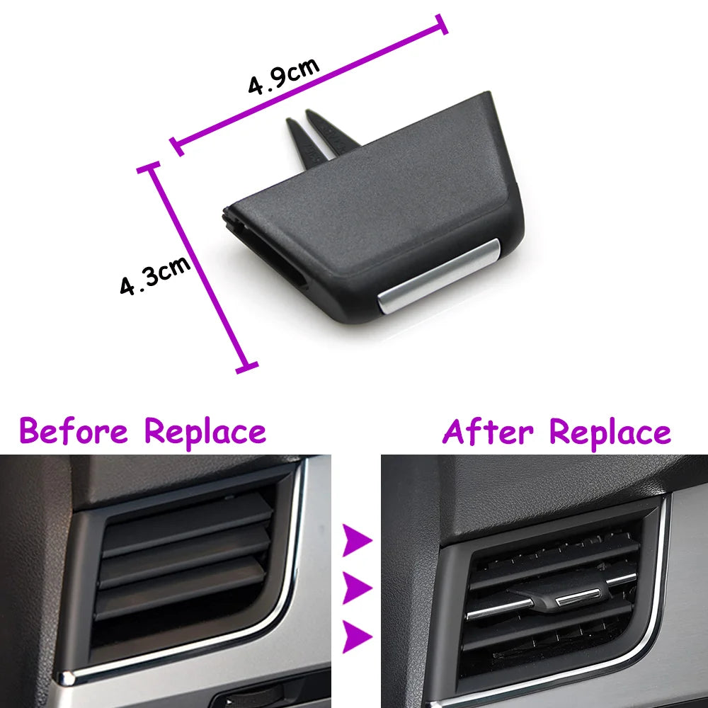 Q7 Car Interior Front Left Right Middle Air Vent Grille AC Tab Clip Slider Repair Kit For Audi 2016-2019 4M1820901