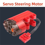 Motor Car Remote Control Battery Box Switch with LED Light Building Blocks close-up view