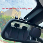 5/10/20PCS Cute Black Elf Car Interior Decoration Funny Auto Center Console Rearview Mir detail view