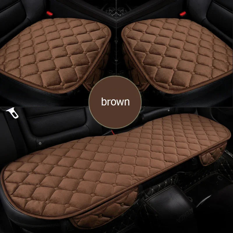 Car Front Rear Seat Cover Car Seat Covers Set Choose Car Seat Cushion Plush Seat Pad alternate view