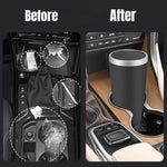 Mini Car Trash Can with Lid, Leakproof ABS Bin for Cup Holder detail view