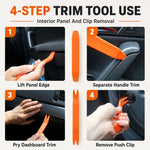 Car Emergency Repair Tool Kit with Thin Bar Wide Bar S-Hook Air Wedge Bag Pump Car Opening Kit Car Lockout Tool Kit