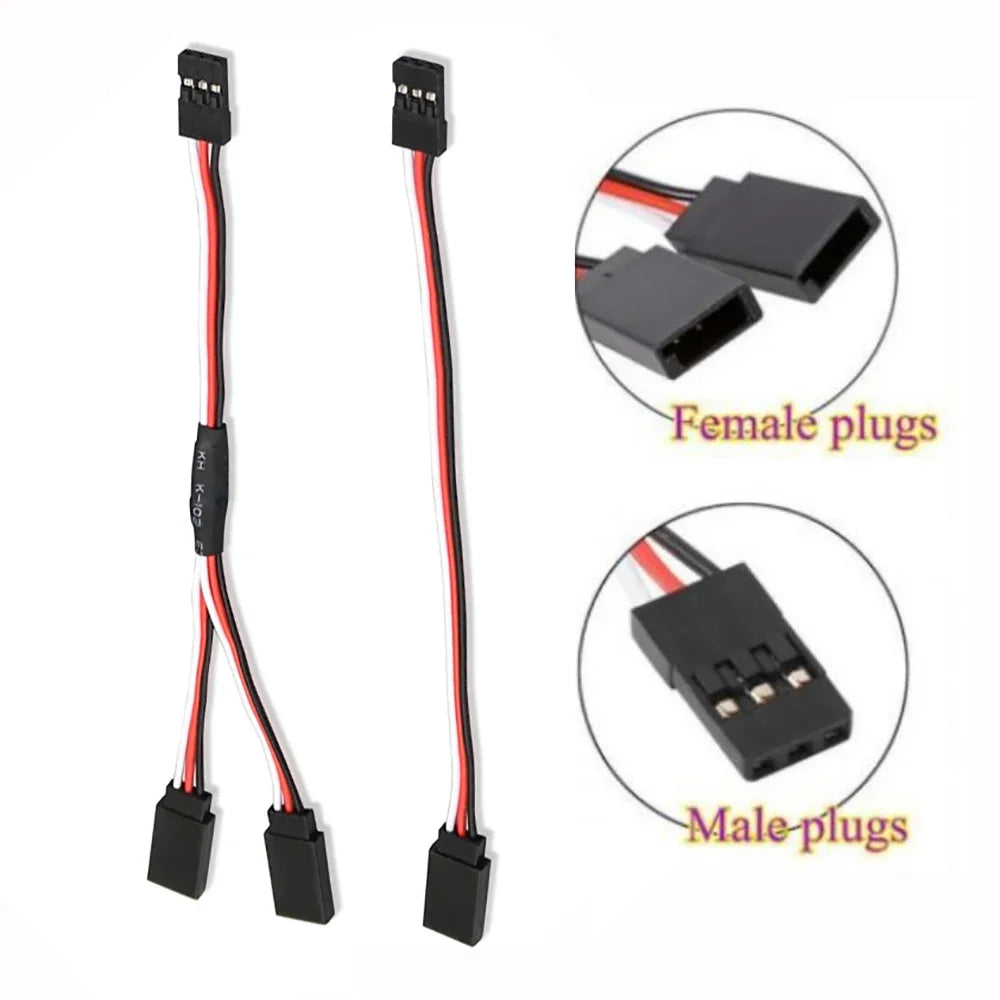 RC Servo Extension Cable Futaba JR Male to Female additional angle