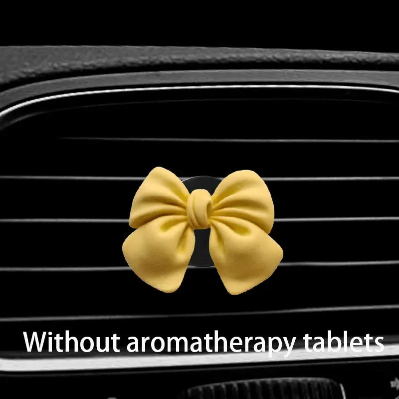 Car Air Freshener Bow-knot Car Perfume Car-styling Natural Smell Air Conditioner Outlet Clip Fragrance Auto Accessories