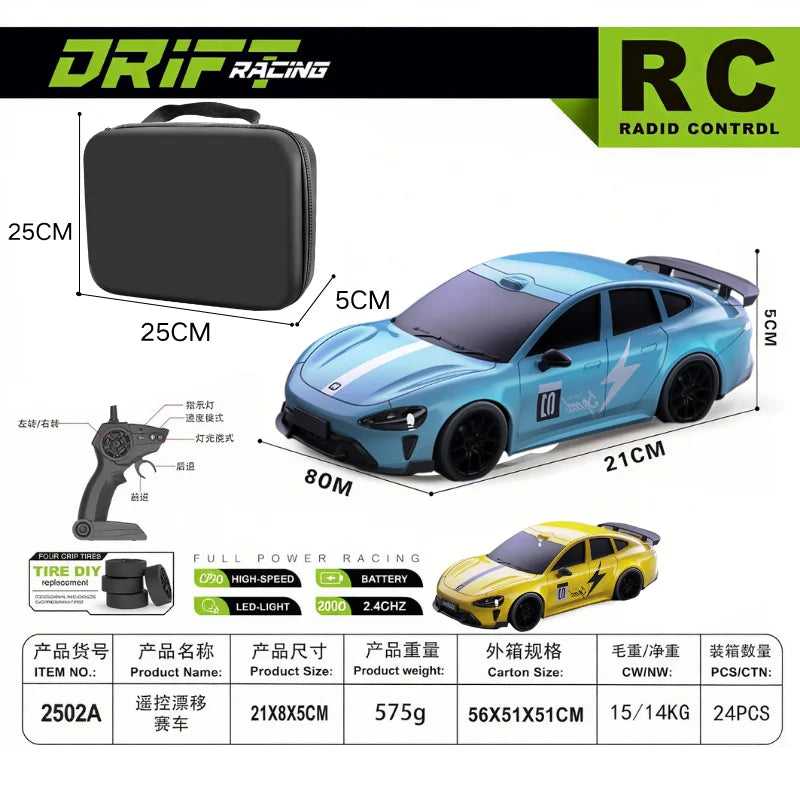 2026 New, Limited Edition Rc Drift GT3 RS 911 mi SU7 1:24 Drift Racing Car, Kids Gi additional angle