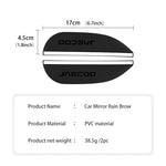 Car Sun Visor Rearview Mirror Rain Eyebrow Shield Stickers For JAECOO J7 PHEV J8 Omoda C9 2WD