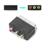 Scart Male Plug to 3RCA Phono Female AV Adapter | Input Cable for PS4 Wii DVD VCR lifestyle view