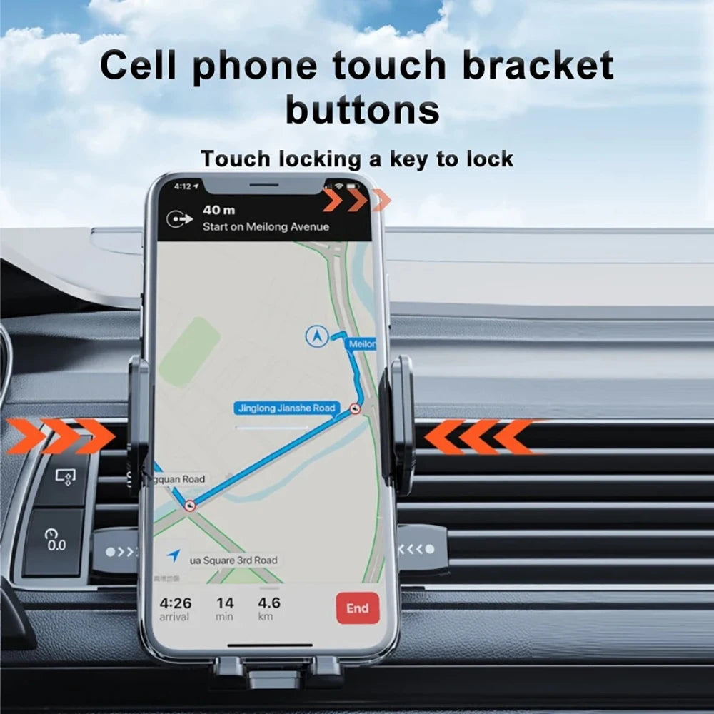 Car Phone Holder Windshield Dashboard 360° Rotation GPS Navigation Extension Rod detail view