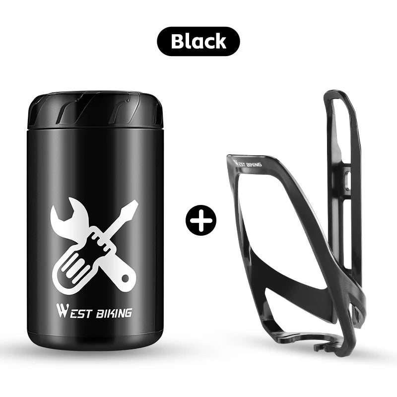 WEST BIKING Bicycle Repair Tool Storage Capsule Portable Waterproof Toolkit With Water B detail view