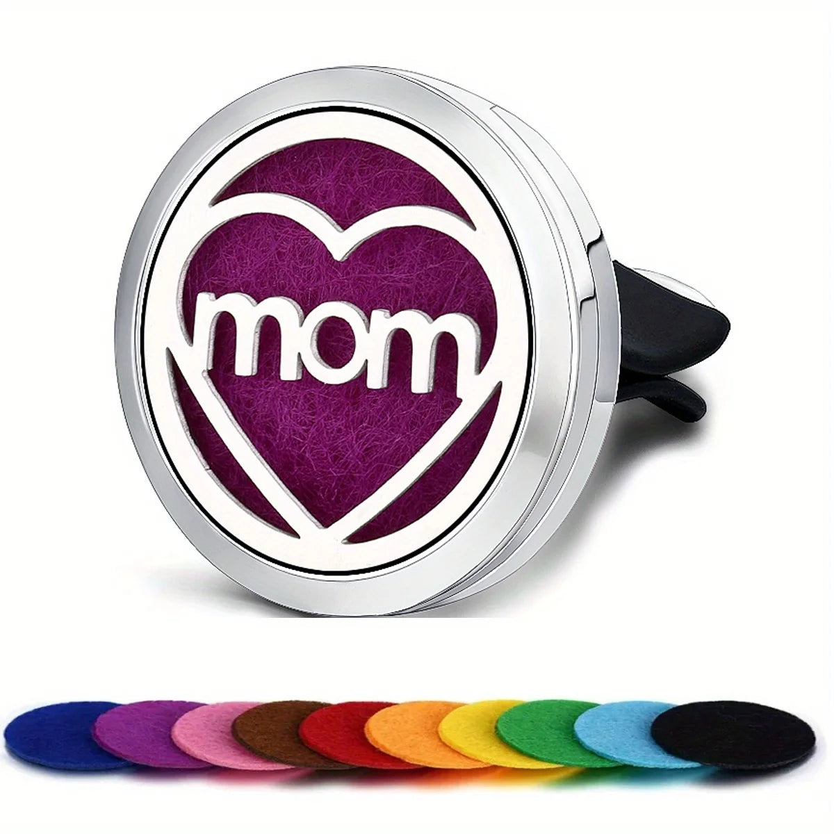 Car Diffusers, 1 PC car air vent diffuser clip (does not include fragrance chemicals) with 10 PCS pads，car AC vent interior