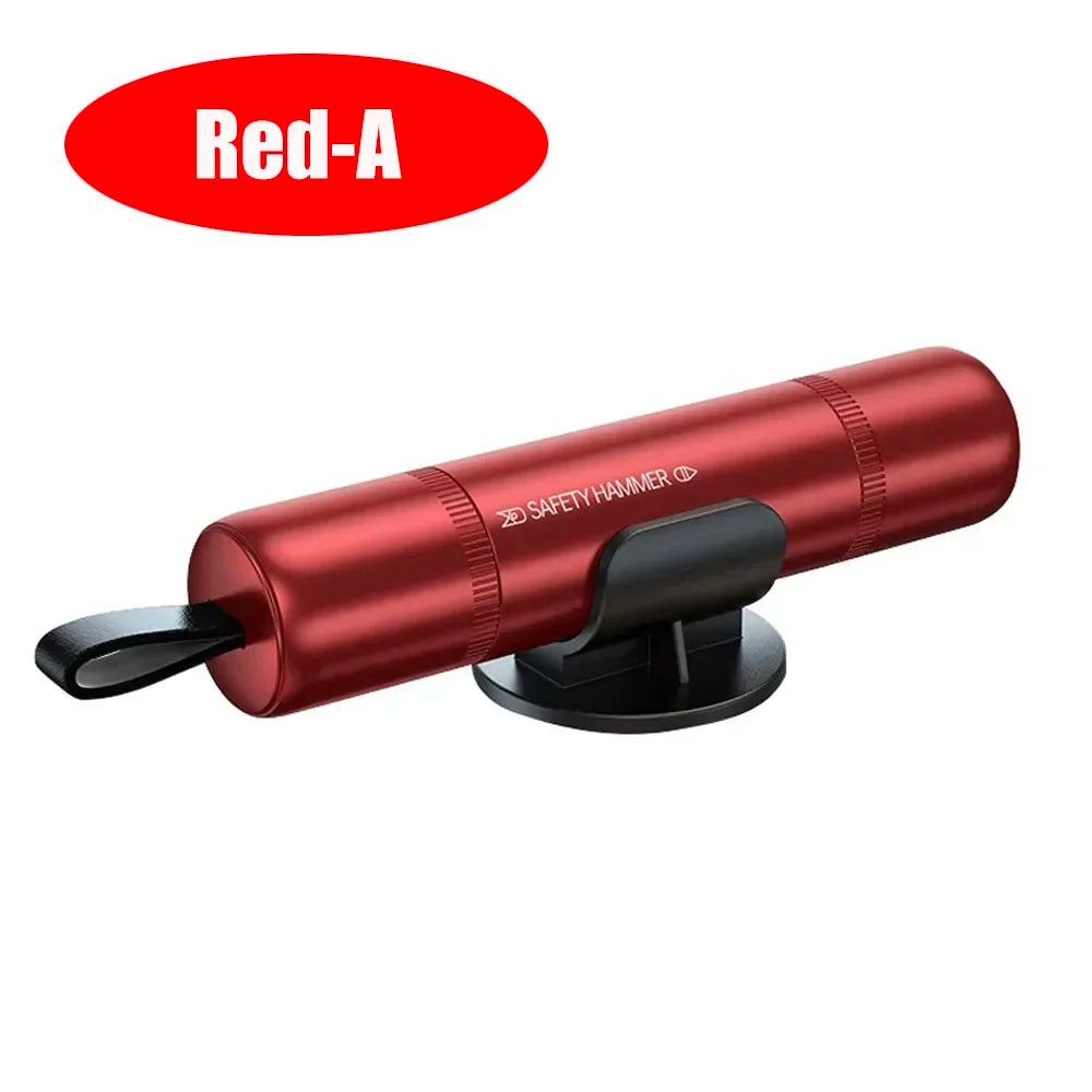2 In 1 Car Safety Hammer | Emergency Glass Breaker and Seatbelt Cutter detail view