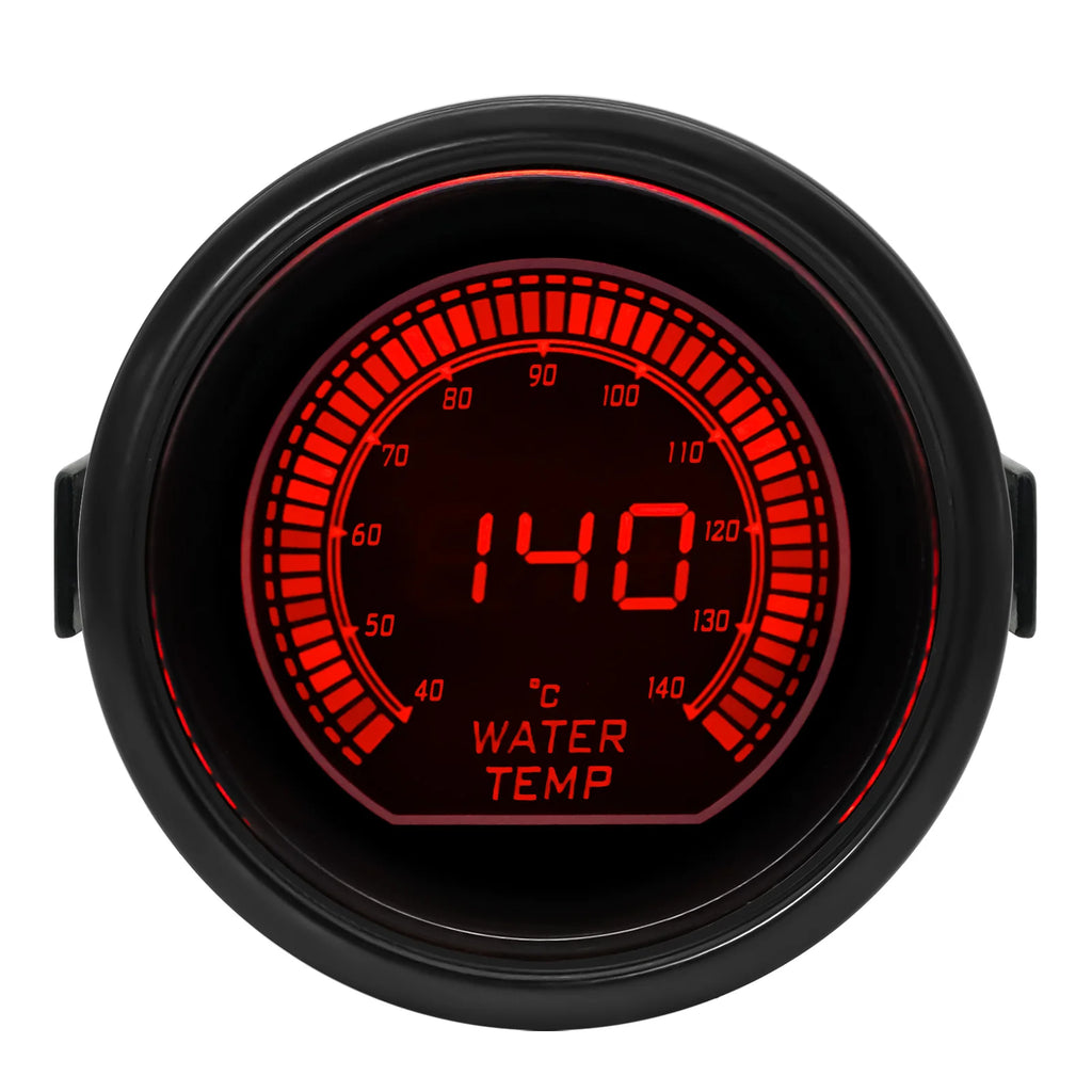52MM Red Blue Dual LED Water Temp Oil Temp Air Fuel Ratio Oil Press Vacuum Tachometer Boost Gauge Volt Exhaust Temp Car Meter