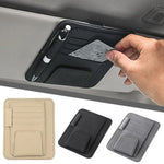 Car Sun Visor Organizer with Sunglasses Holder