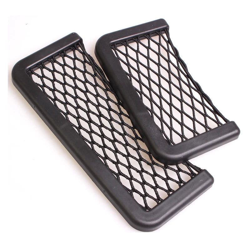 1Pcs Car Organizer Storage Bag Auto Paste Net Pocket Phone Holder Car Accessories 20cm*8cm and 8cm*1
