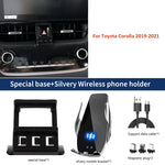 Car Mobile Phone Holder For Toyota Corolla MK12 2019-2021 Mounts Wireless Charging Dedicated Fixed Base Accessories