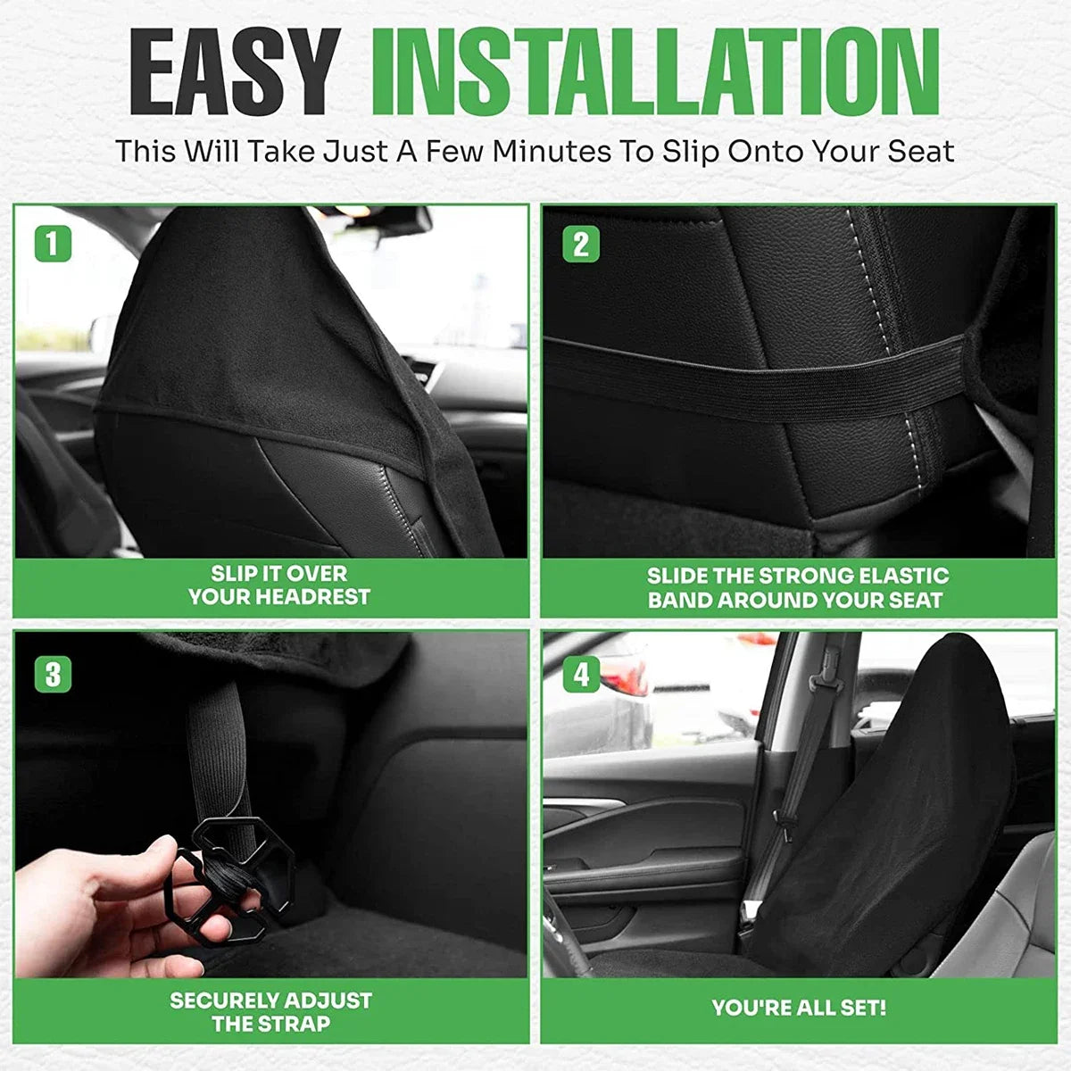 Waterproof Car Seat Cover with Non-Slip Back additional angle