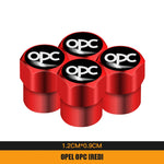 4Pcs Metal Car Wheel Tire Valve Caps | Dustproof Cover for Opel Models additional angle