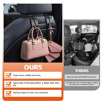 Car Headrest Hook Suede Dual Hanging Hook Anti-Slip lifestyle view