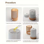 150ml USB Power Supply Hand Control Ultrasonic Quiete Air Humidifier Adjustable Color Lights Essential Oil Aroma Diffuser