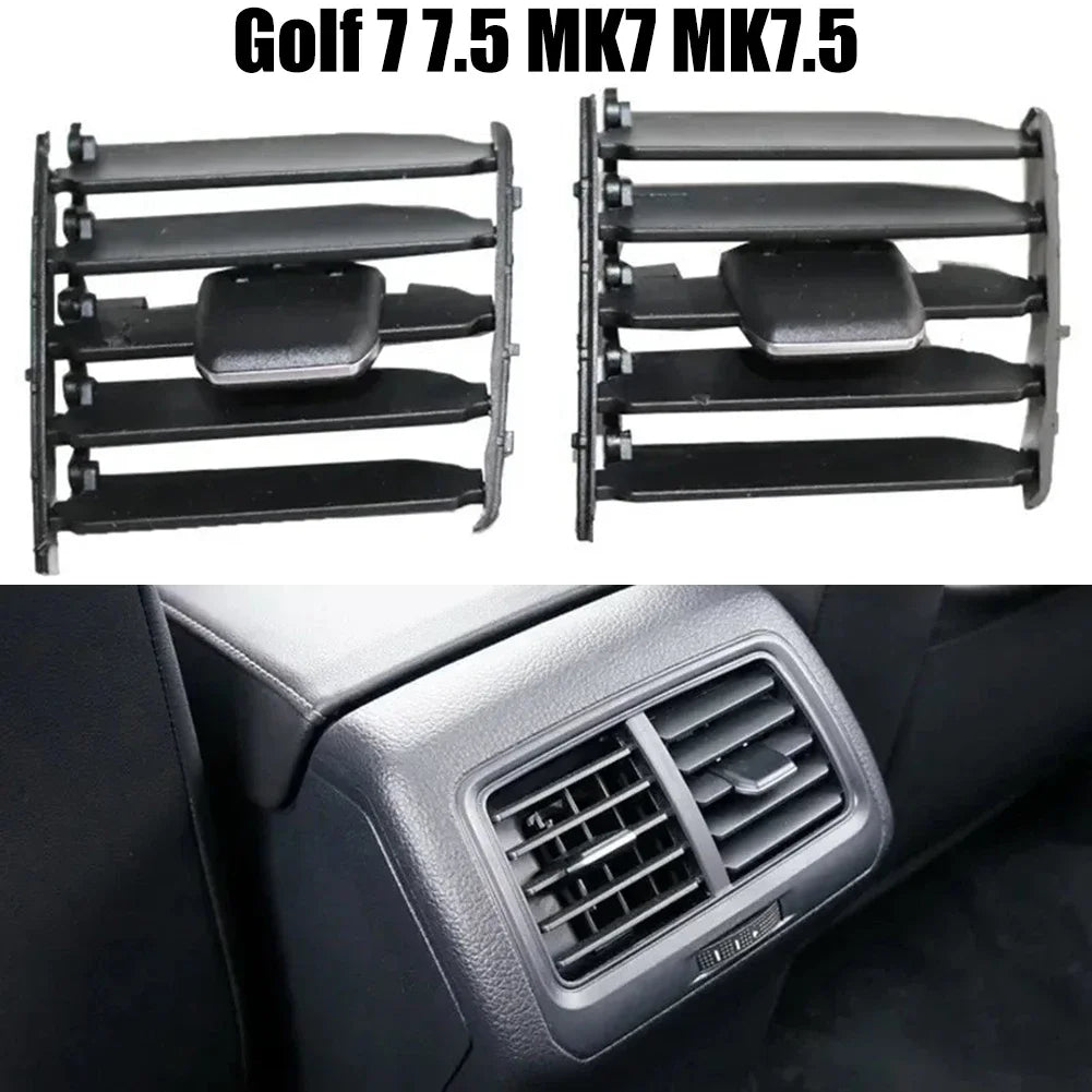 1pc Car Rear Armrest Center A/C Air Conditioning Air Vent Grill Folding Clip Trim For Golf 7 7.5 MK7 MK7.5 2013-2020