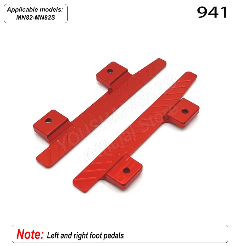 MN Series 82 82S Off-road Vehicle Parts - Metal Upgrade Accessories: Front and Rear Axles, Transmission Shaft, Tie Rods, Frame