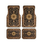Red Bohemian Paisley Print Car Floor Mats 4Pcs Universal Anti-Slip Auto Carpet Interi alternate view