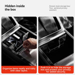 YZ For Tesla Storage Box Model 3 Y YL Highlang Juniper Center Console Armrest TPE Hid alternate view