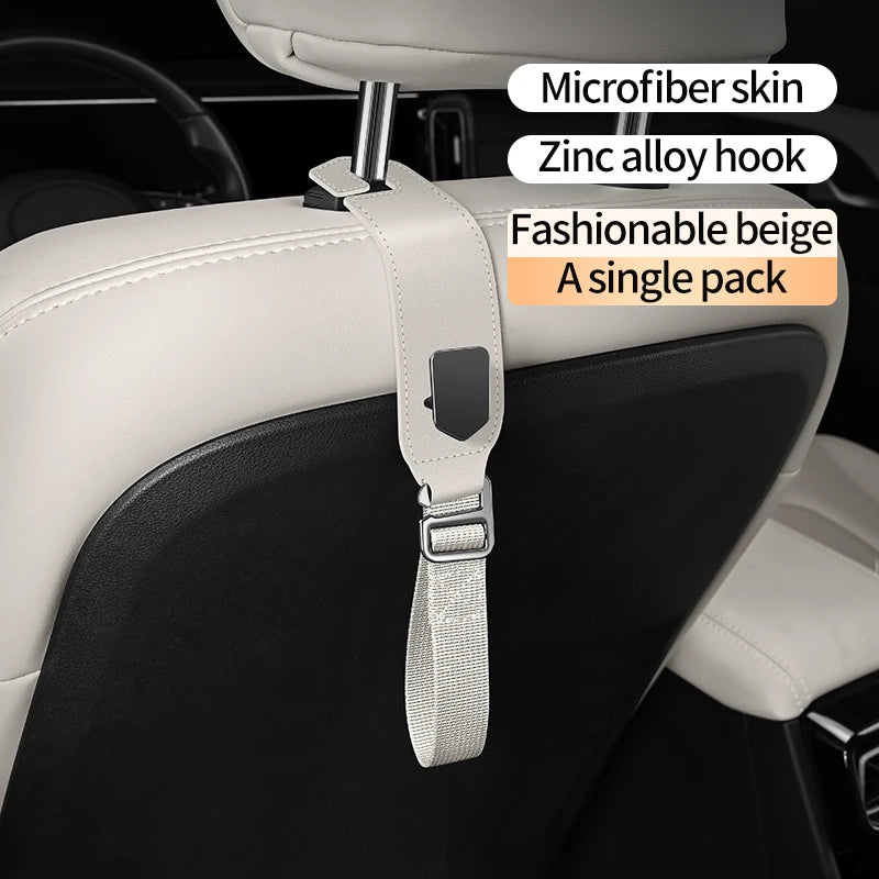Universal Car Zinc Alloy Seat Back Hook Multifunctional Rear Storage Hook for Vehicle alternate view