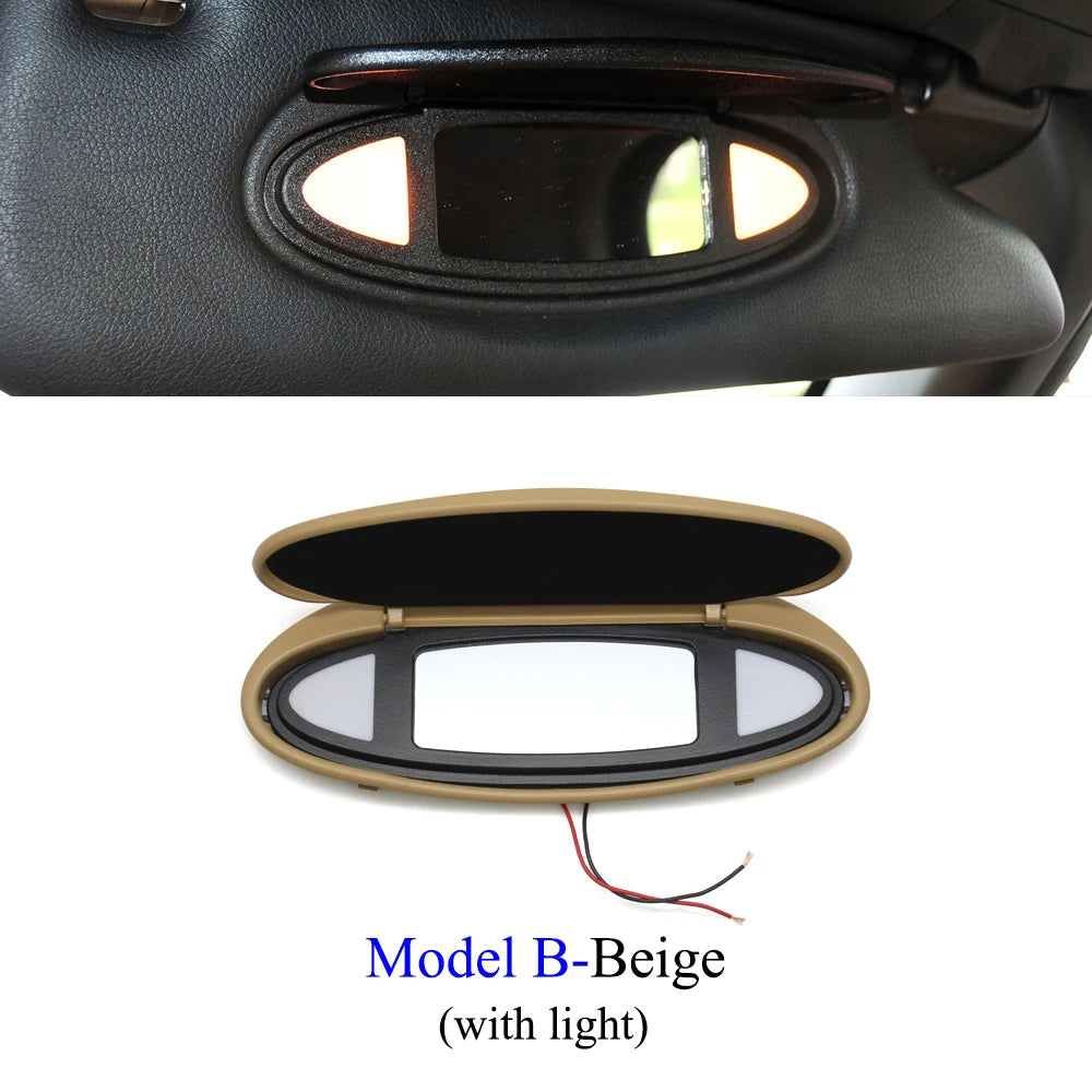 For Porsche Boxster Cayman 986 987 CARRELA TARGA GT2 GT3 996 997 Car Makeup Vanity Sun Visor Shade Mirror Cover Assembly