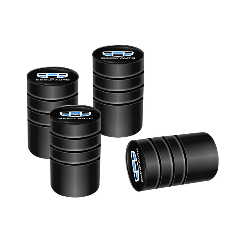 4pcs Car Tire Valve Caps Aluminum Alloy Dust Covers for Geely Models | Airtight Dustp alternate view