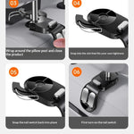 Car Seat Back Headrest Hidden Mount Storage Hook Hanger close-up view