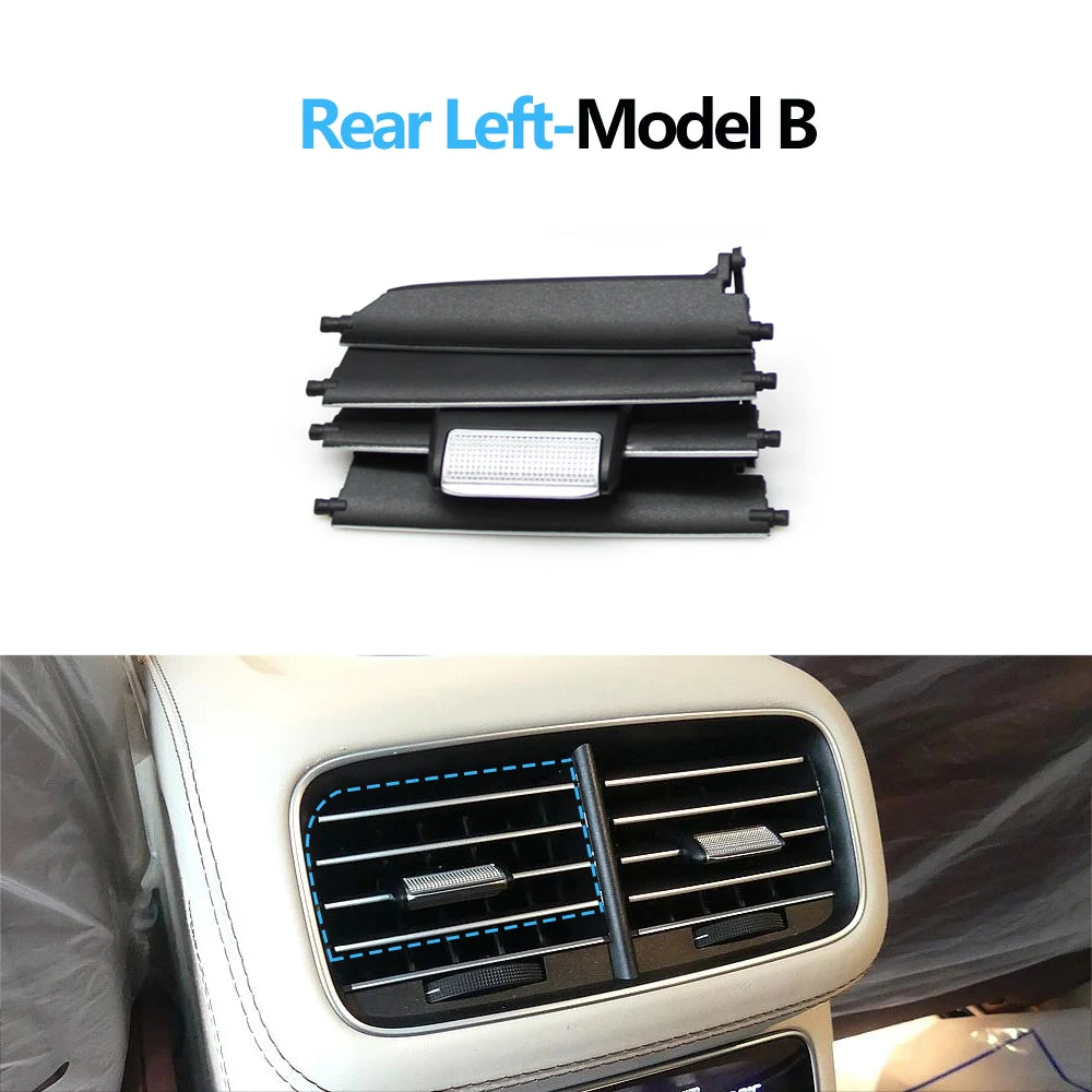 Car Rear Console Air Vent Outlet Grille AC Tab Clip Repair Kit Outer Frame For Benz  GLS GLE W167 350 400 450 500 580 2020-2025