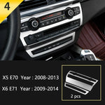 Car Styling For BMW X5 X6 E70 E71 Console Gearshift Frame Decorative Trim Strips St additional angle