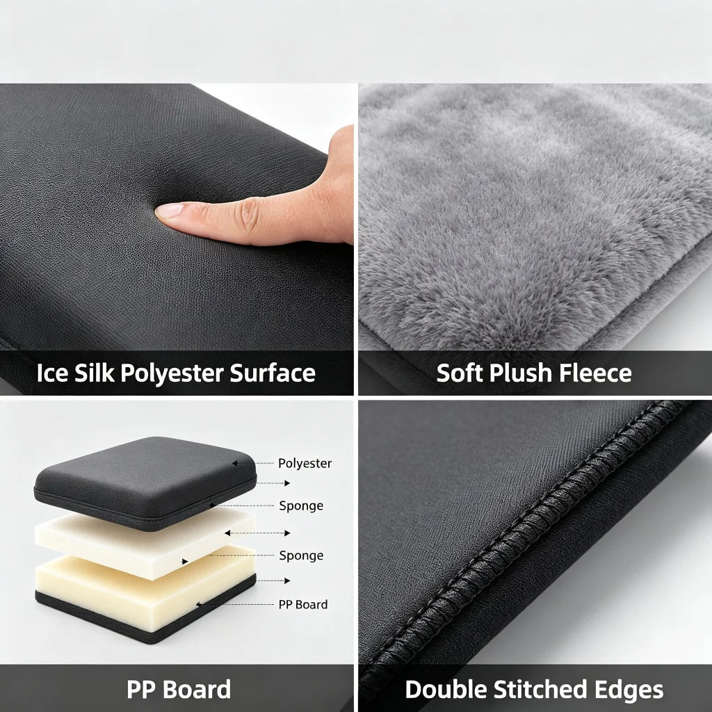 Universal Car Armrest Cushion Cover Soft Pads Center Console Arm Rest Protector Anti-Scratch Comfort Auto Interior Accessories