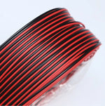 12V Red Black Hookup Wire 2 Pin Automotive Flat Cable LED Extension Wires For Doorbel alternate view