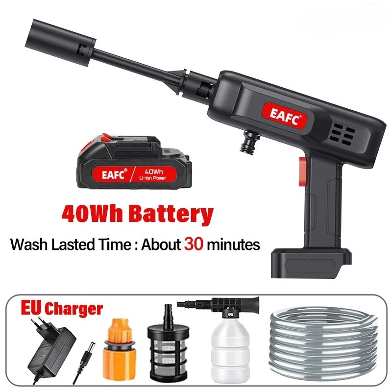 Newest Portable Cordless High Pressure Car Wash Washer Gun Foam Generator Water Gun for Home Garden Car Cleaning Accessories