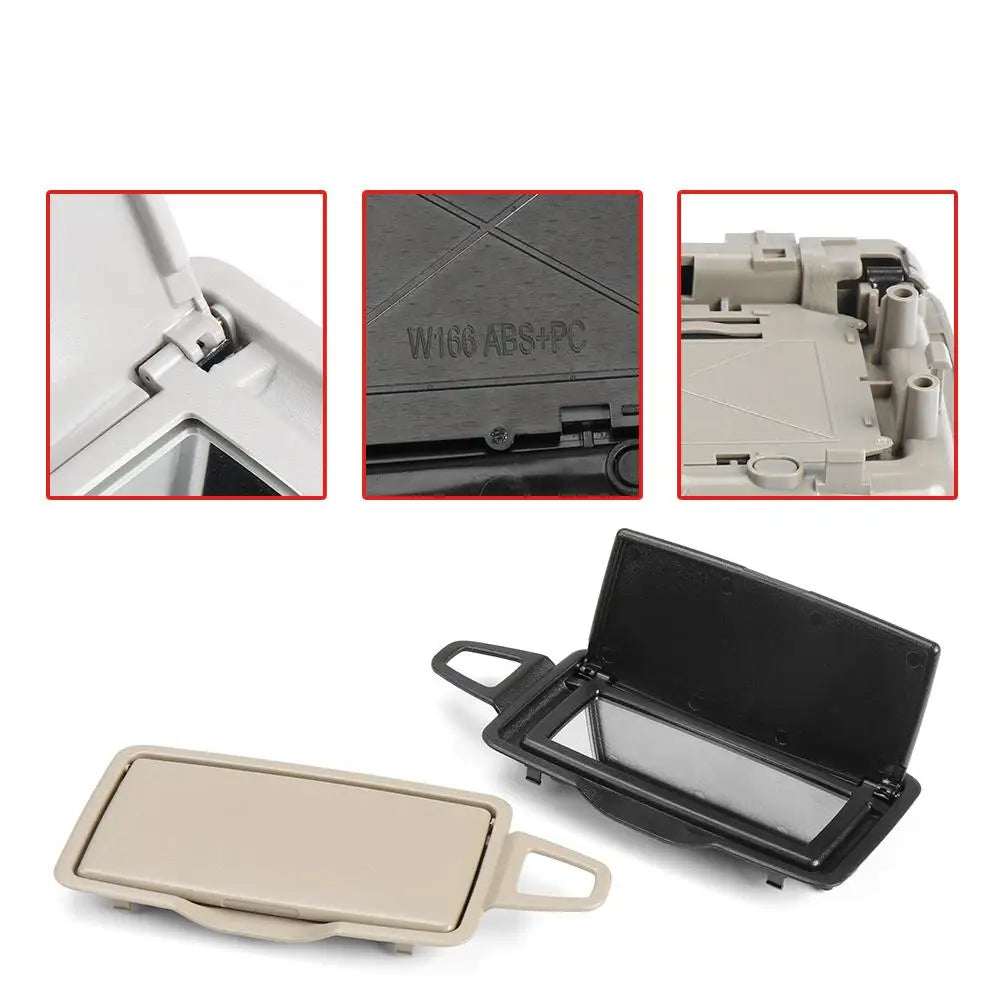 1 PC Left Right Car Sun Shade Visor Makeup Cosmetic Mirror Cover For Mercedes Benz C Class W205 2015- 2021  W253 2016-2021
