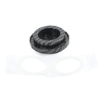Rotary Engine Start Stop Button Cover With Carbon Fiber Style And Protective Ring For Car Ignition Switch Damage Prevention
