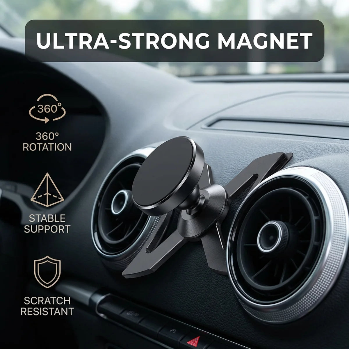 Car Phone Holder ForAudi A3 S3 RS3 8V Air Vent Mount Car Styling Bracket GPS Magnet Stand Rotatable Support Mobile Accessories