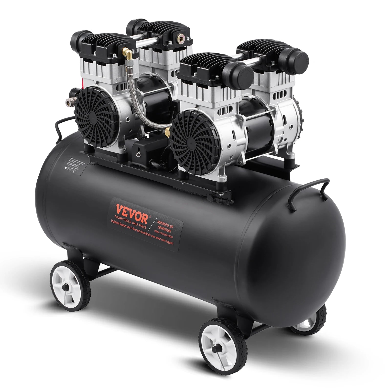 Air Compressor 750W-3000W Oil Free Quiet Portable Pump | Auto Repair & Tire Inflation
