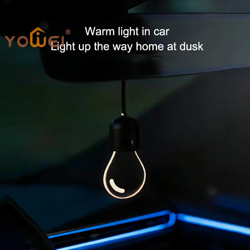 Latest Portable Hanging Auto Interior Glow Pendant Led Retro Small Bulb Car Hanging Ornament Ideal F