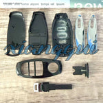 HU66 Blade 3 4 Buttons Car Key Housing Key Case Shell for Vw Volkswagen for Touareg alternate view