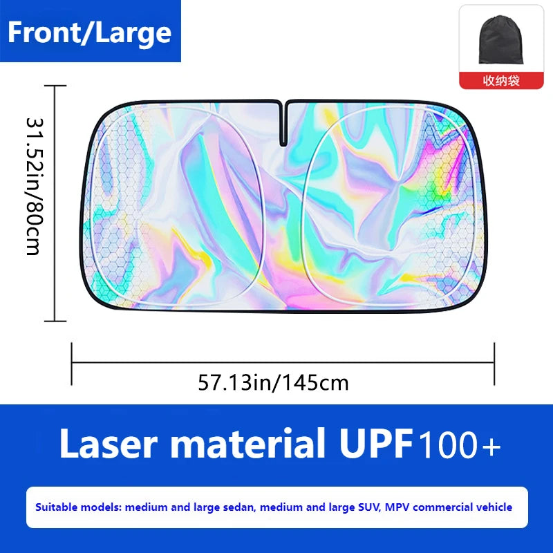 Car Windshield Sun Shade | Foldable UV Reflective Heat Insulation Car Visor Protector alternate view