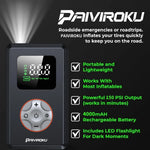 Portable Tire Inflator Cordless Air Compressor | 150 PSI Mini Bike Pump with LED Light detail view