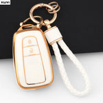 TPU Car Remote Key Case Cover Shell Fob Keychain For Toyota Prius Camry Corolla CHR C lifestyle view