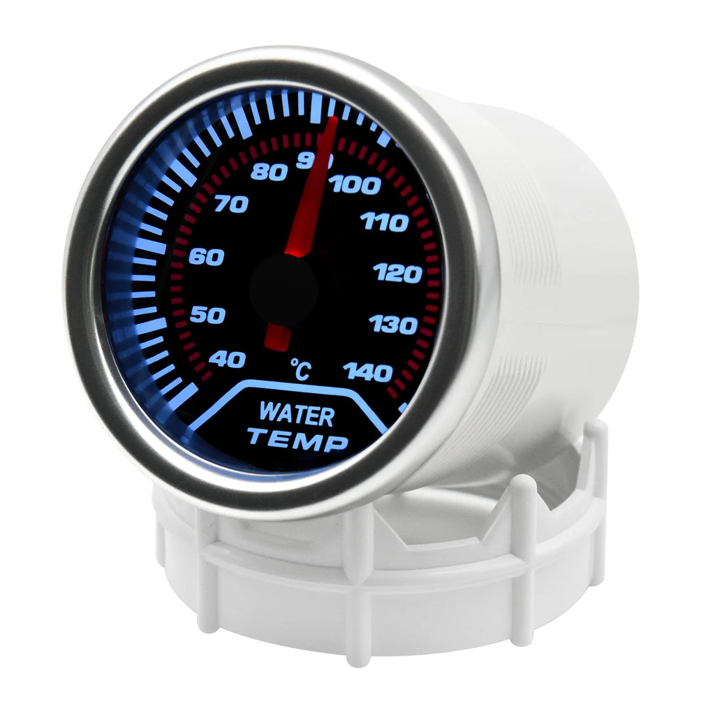 AD 52mm Water Temperature Gauge + 10mm Sensor  Boost Gauge Bar Psi Vacuum Oil Temp Press Voltmeter Tachometer RPM Car Gauge Pods