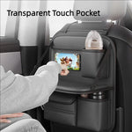 Car Seat Back Organizer with Foldable Table Board
