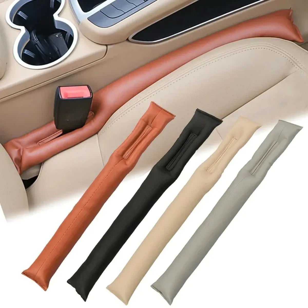 Car Seat Gap Filler Soft Leather Plug Spacer