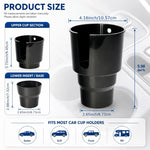 Adjustable Car Cup Holder Expander for Large Bottles and Mugs with Handles